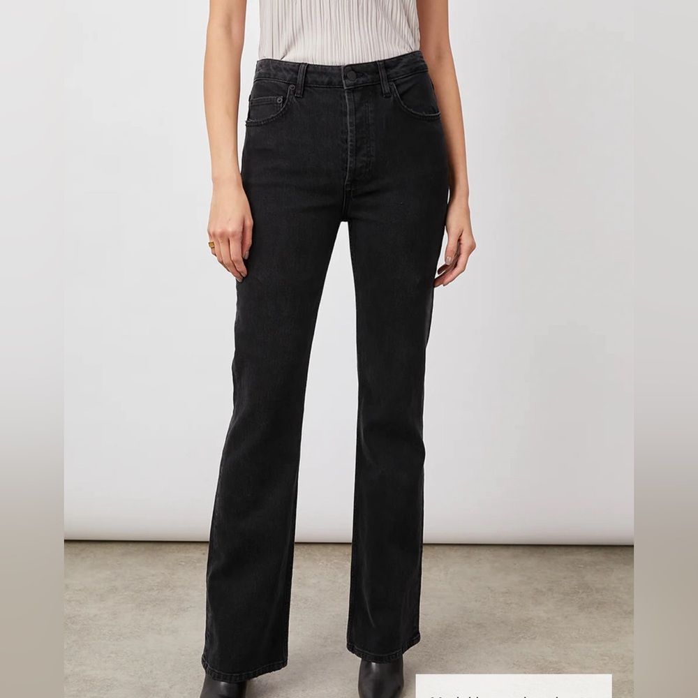 NWT Rails black high rise flare jeans